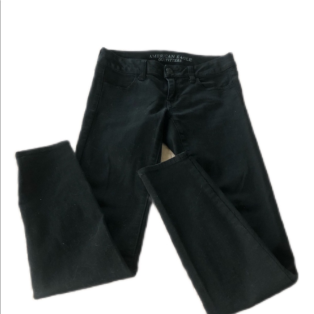 American Eagle Outfitters Black Denim Jeans Size 2 Regular